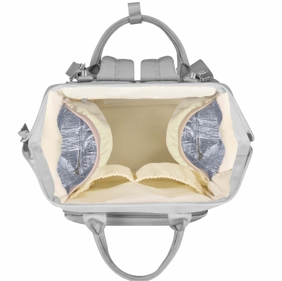 AMILLIARDI Grey Insulated Diaper Bag Backpack - Picture 6 of 8